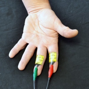 Placement of electrodes with GSR