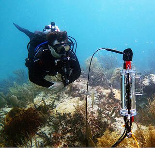CISME System monitoring a coral reef